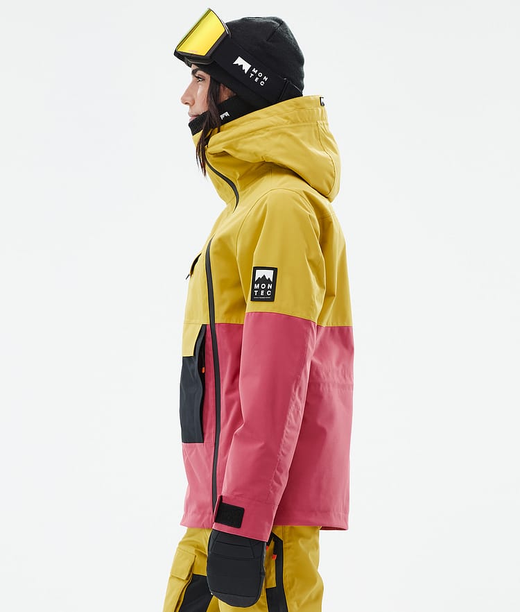 Doom W Ski Jacket Women Yellow/Black/Light Red, Image 5 of 10