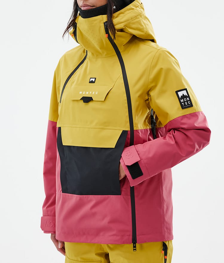 Doom W Ski Jacket Women Yellow/Black/Light Red, Image 7 of 10