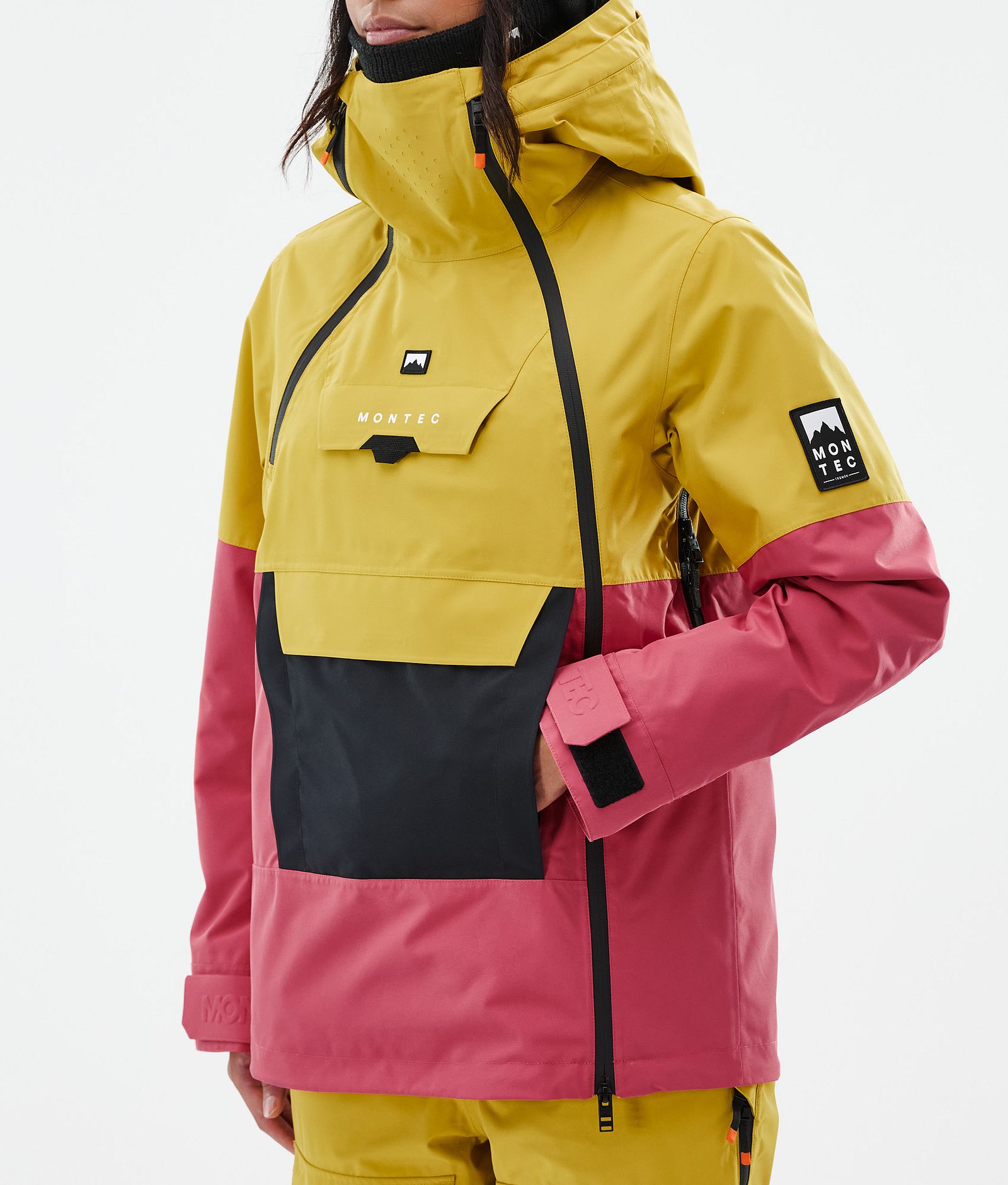 Doom W Ski Jacket Women Yellow/Black/Light Red, Image 7 of 10