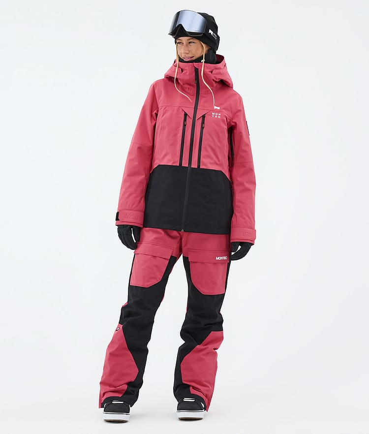 Fawk W Pantalon de Snowboard Femme Light Red/Black Renewed, Image 2 of 7