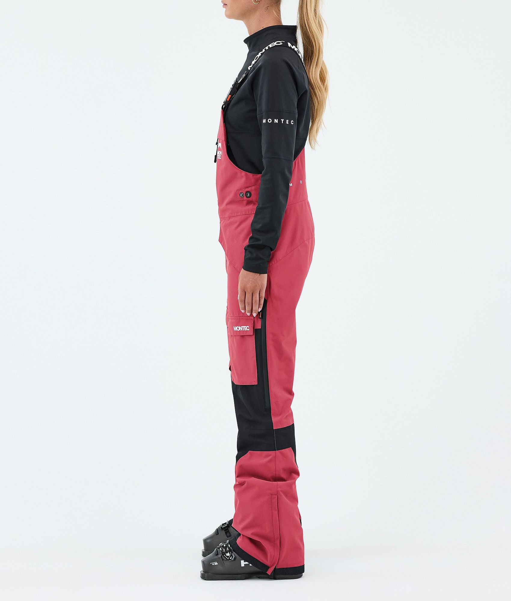Montec Fawk W スキーパンツ レディース Light Red/Black - レッド
