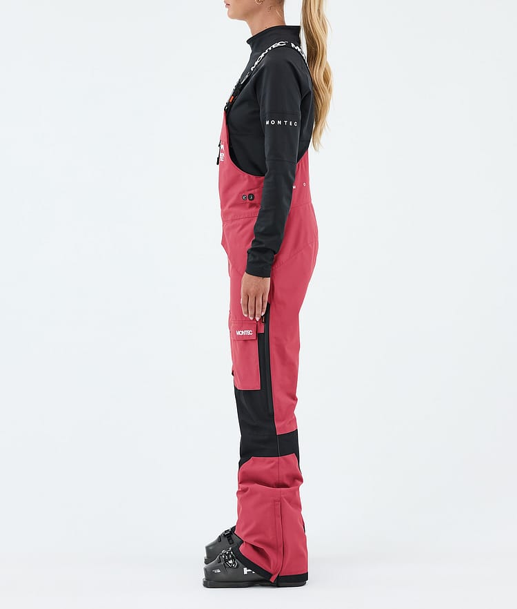 Fawk W Skibukse Dame Light Red/Black, Image 3 of 7