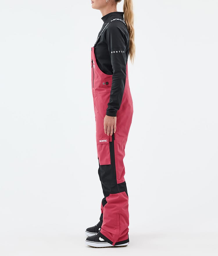 Fawk W Pantalon de Snowboard Femme Light Red/Black Renewed, Image 2 sur 6