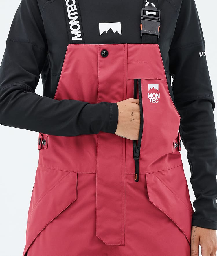 Fawk W Pantalon de Snowboard Femme Light Red/Black Renewed, Image 6 of 7