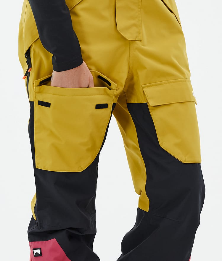 Fawk W Kalhoty na Snowboard Dámské Yellow/Black/Light Red, Obrázek 7 z 7