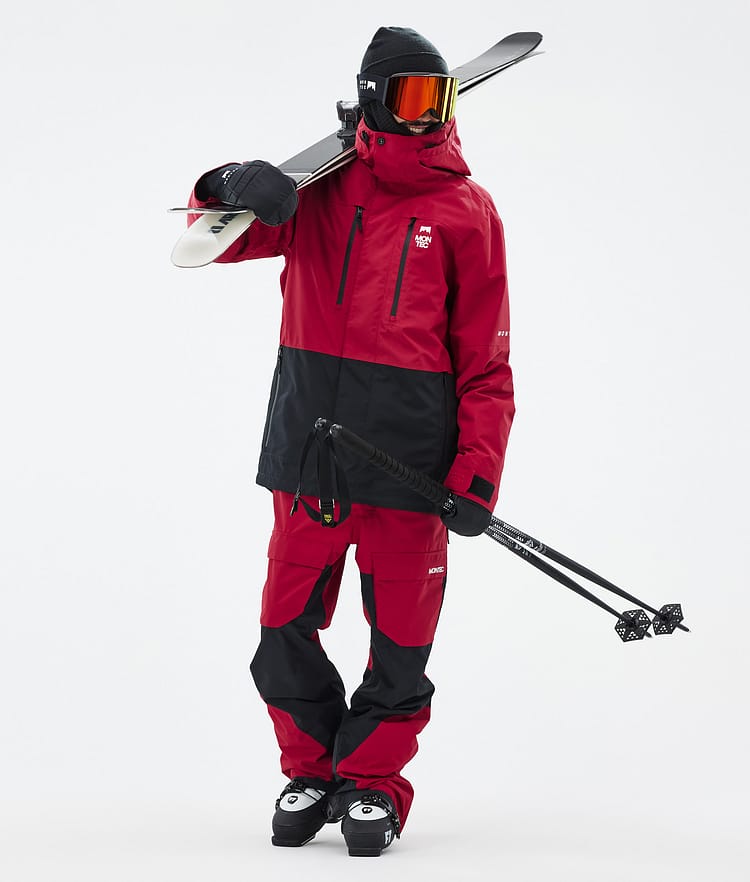 Fawk Ski Jacket Men Deep Red/Black, Image 4 of 11