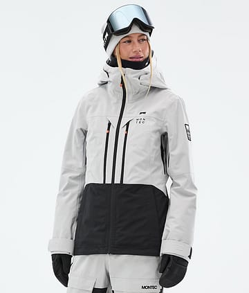 Moss W Kurtka Snowboardowa Light Grey/Black