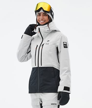 Moss W Snowboardjacke Light Grey/Black