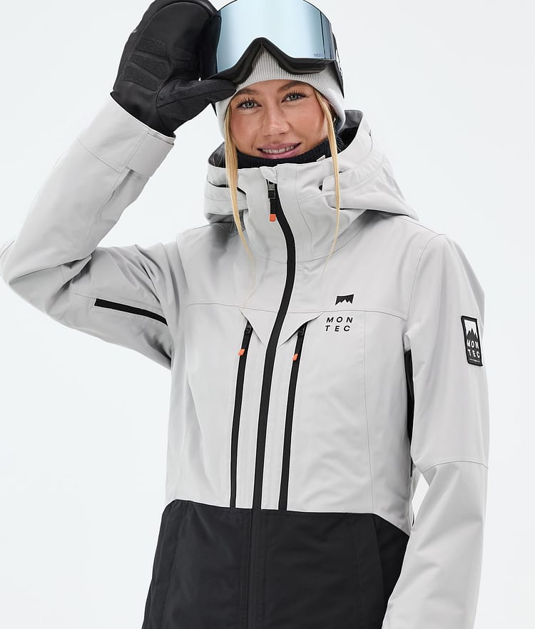 Moss W Veste Snowboard Femme Light Grey/Black Renewed, Image 2 sur 10
