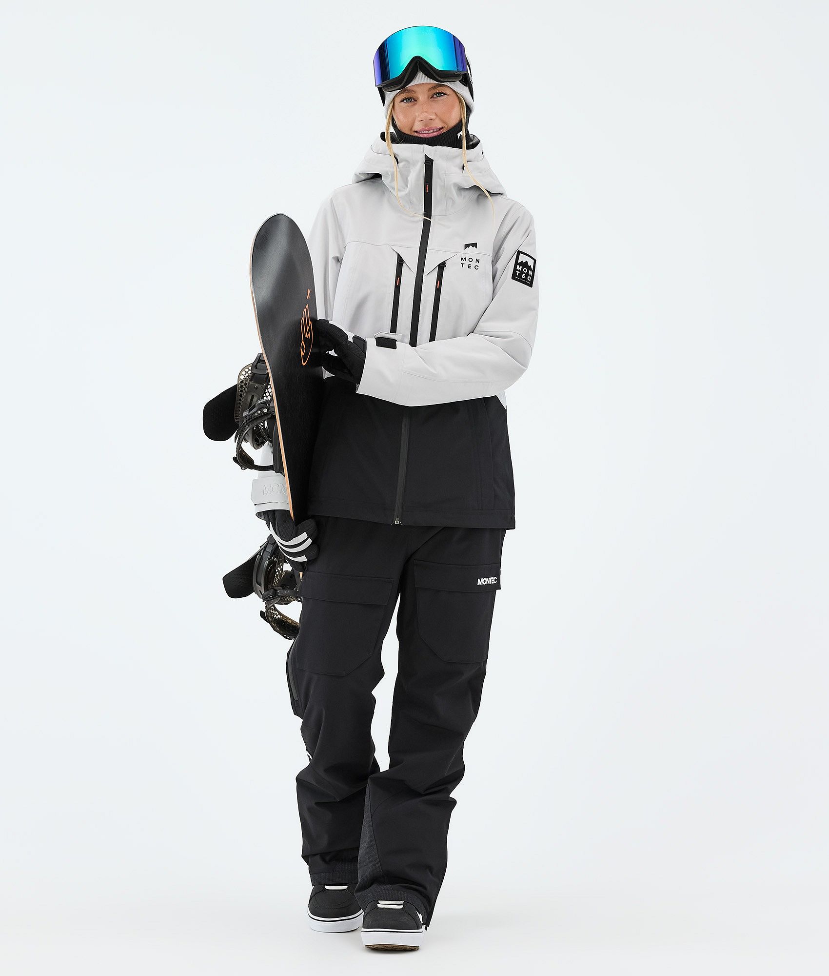 Montec Moss W スノーボードジャケット レディース Light Grey/Black