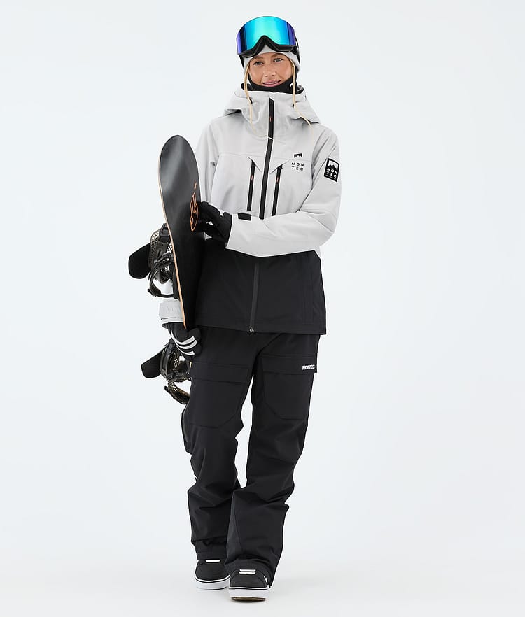 Moss W Veste Snowboard Femme Light Grey/Black Renewed, Image 2 of 9