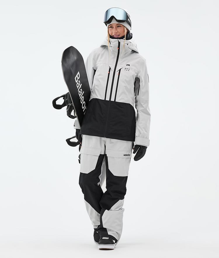 Moss W Veste Snowboard Femme Light Grey/Black Renewed, Image 3 sur 10