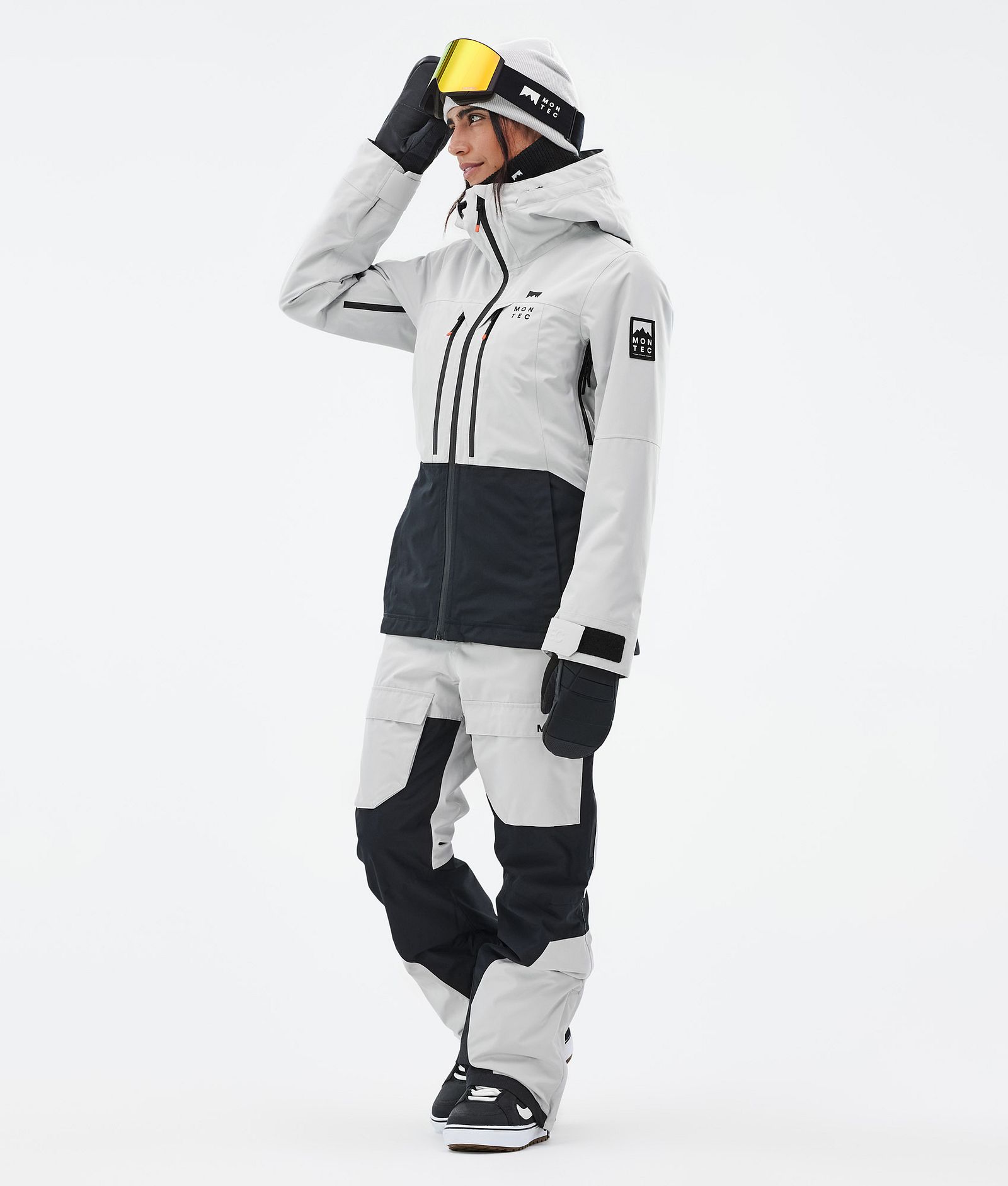 Moss W Snowboard Jacket Women Light Grey/Black Renewed, Image 2 of 9