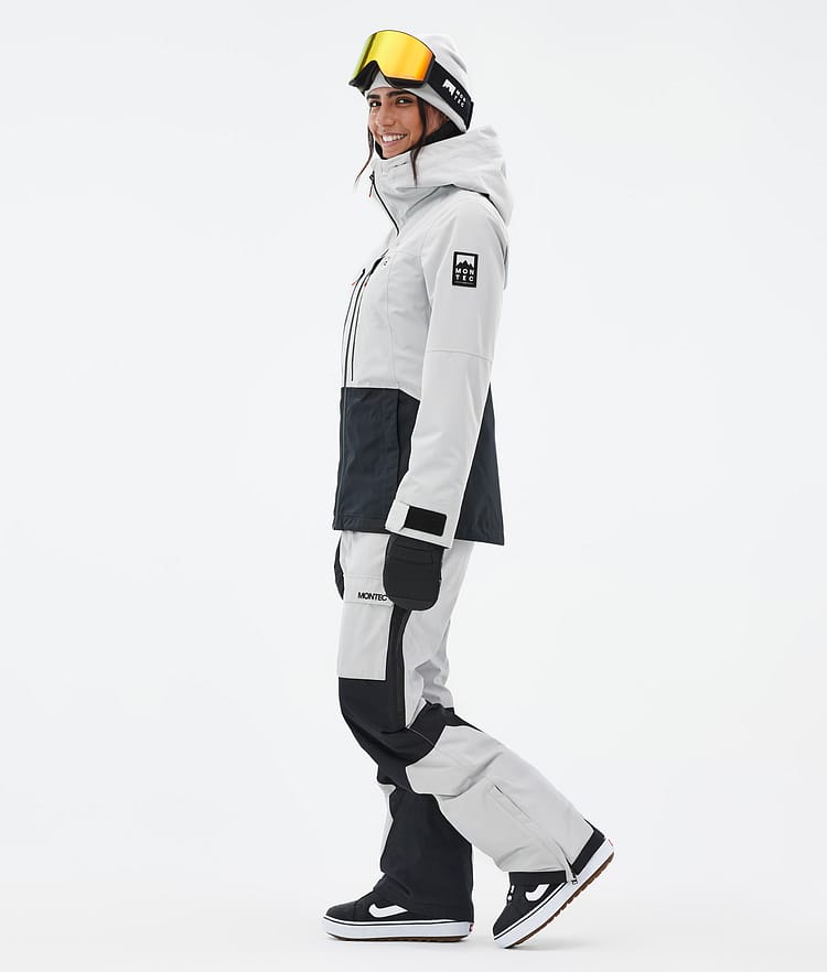 Moss W Snowboard Jacket Women Light Grey/Black Renewed, Image 3 of 9