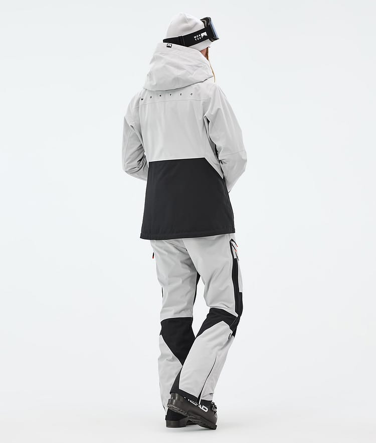 Moss W Veste de Ski Femme Light Grey/Black, Image 5 sur 10