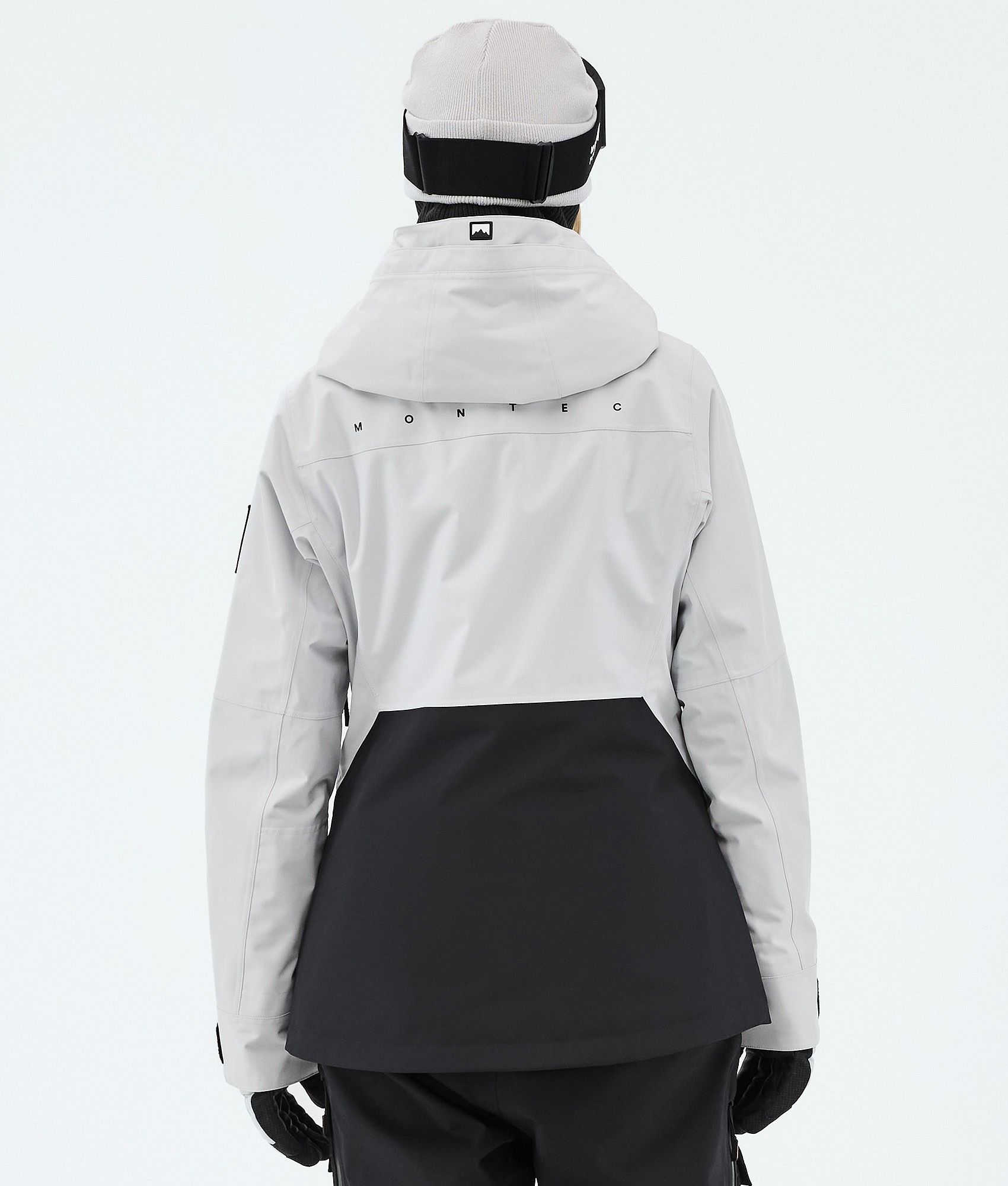 Montec ホワイト スキーウェアジャケット　レディースXS SMサイズ向き Montec Moss W Ski Jacket Women Light Grey/Black | Montecwear.com