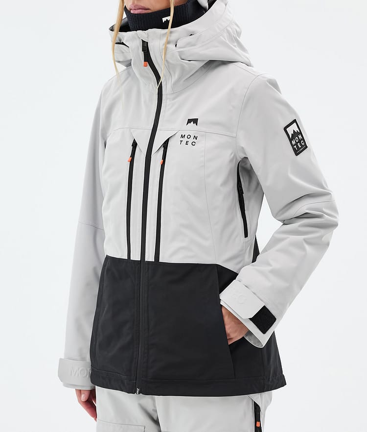 Moss W Veste Snowboard Femme Light Grey/Black Renewed, Image 8 sur 10