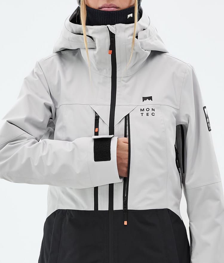 Moss W Veste Snowboard Femme Light Grey/Black Renewed, Image 9 sur 10