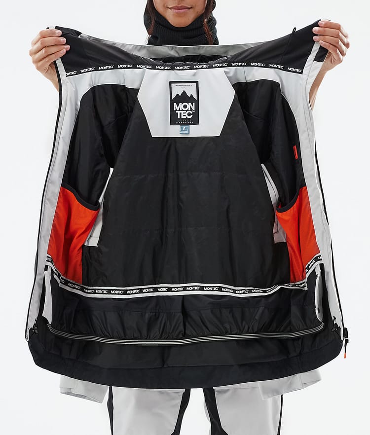 Moss W Snowboard Jacket Women Light Grey/Black Renewed, Image 9 of 9