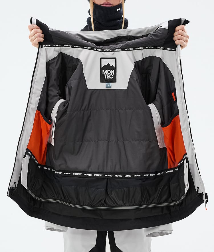 Moss W Veste Snowboard Femme Light Grey/Black Renewed, Image 10 sur 10