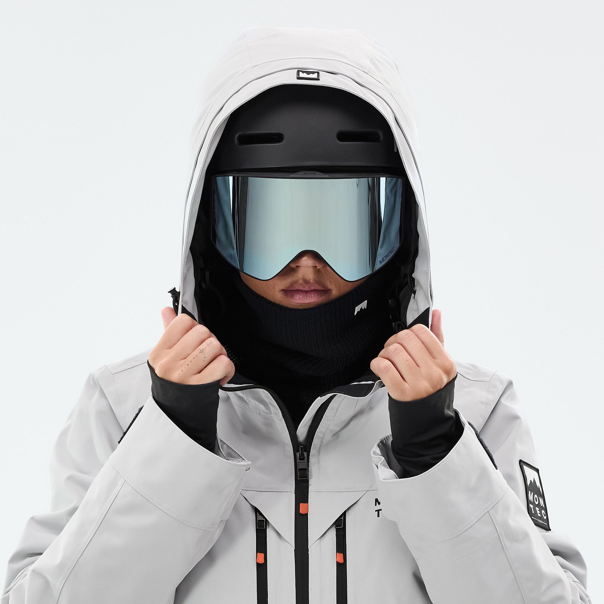 Montec Moss W Ski Jacket Women Light Grey/Black | Montecwear.com