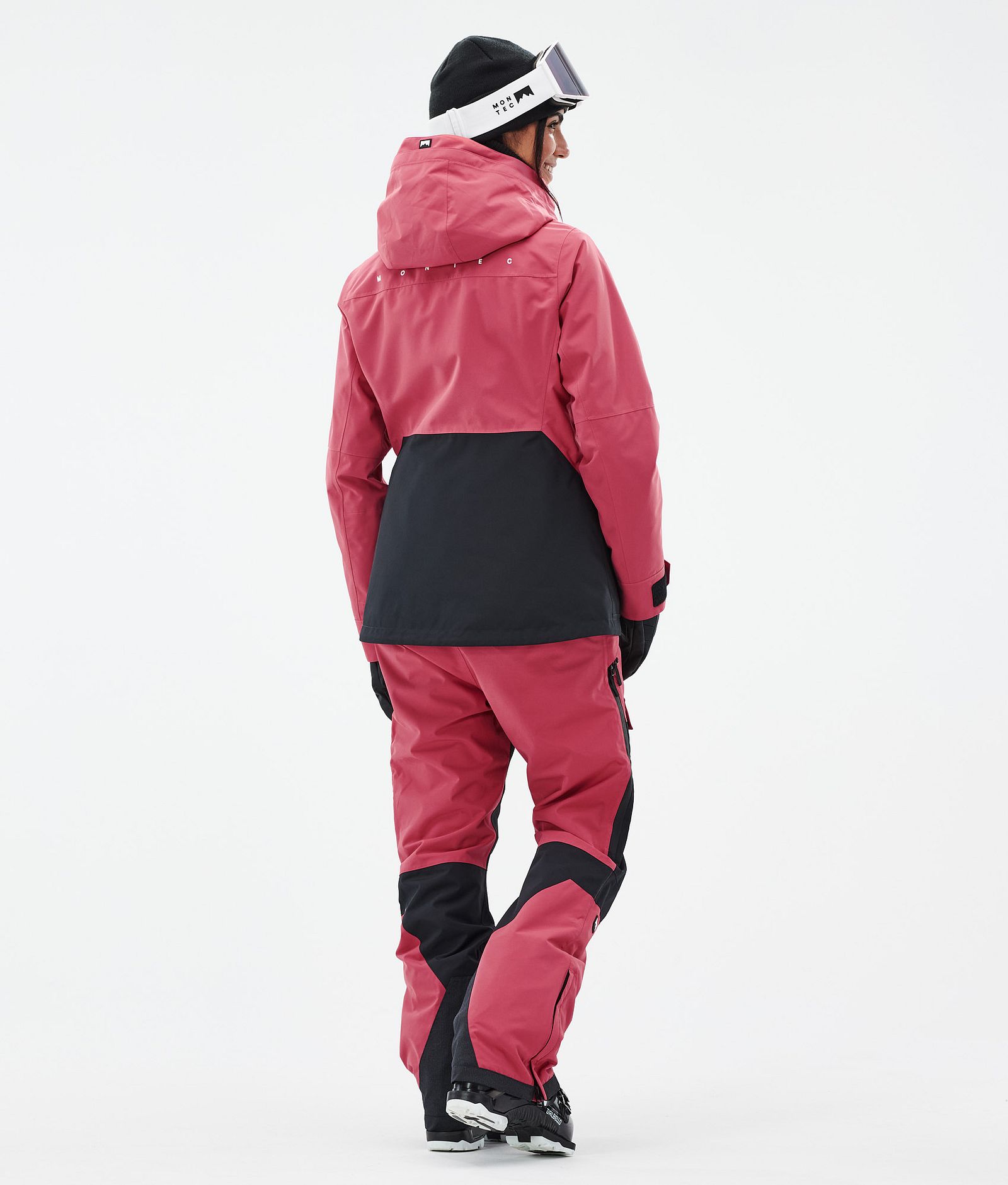 Moss W Skijacke Damen Light Red/Black, Bild 4 von 9