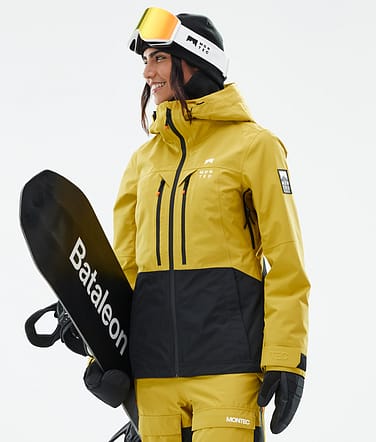 Moss W Snowboardjacke Yellow/Black