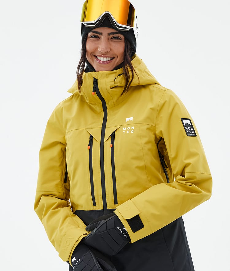 Moss W Snowboardjakke Dame Yellow/Black, Billede 2 af 10