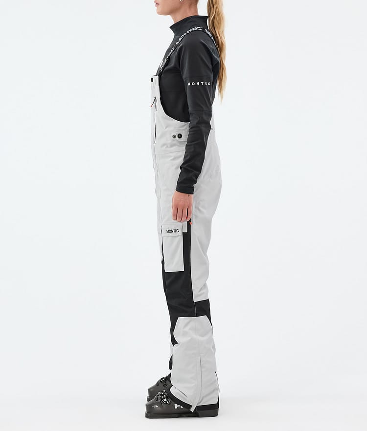 Fawk W Pantalon de Ski Femme Light Grey/Black, Image 3 sur 7