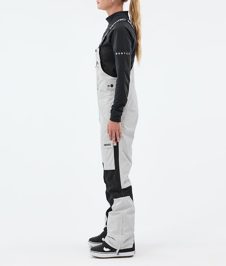 Fawk W Pantalon de Snowboard Femme Light Grey/Black Renewed, Image 3 sur 7