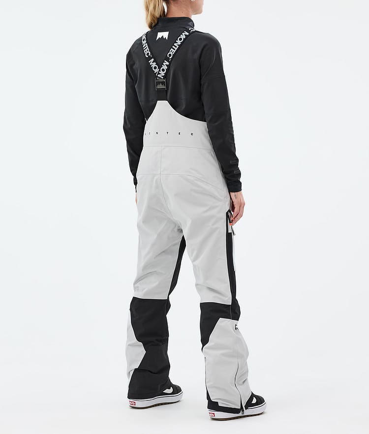 Fawk W Pantalon de Snowboard Femme Light Grey/Black Renewed, Image 4 sur 7