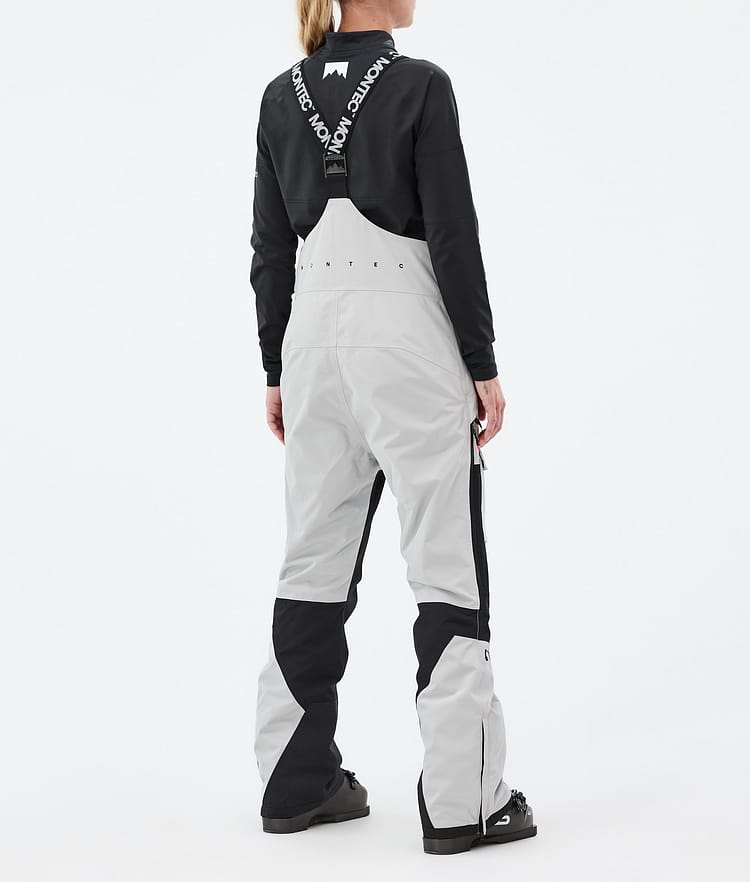 Fawk W Pantalon de Ski Femme Light Grey/Black, Image 4 sur 7
