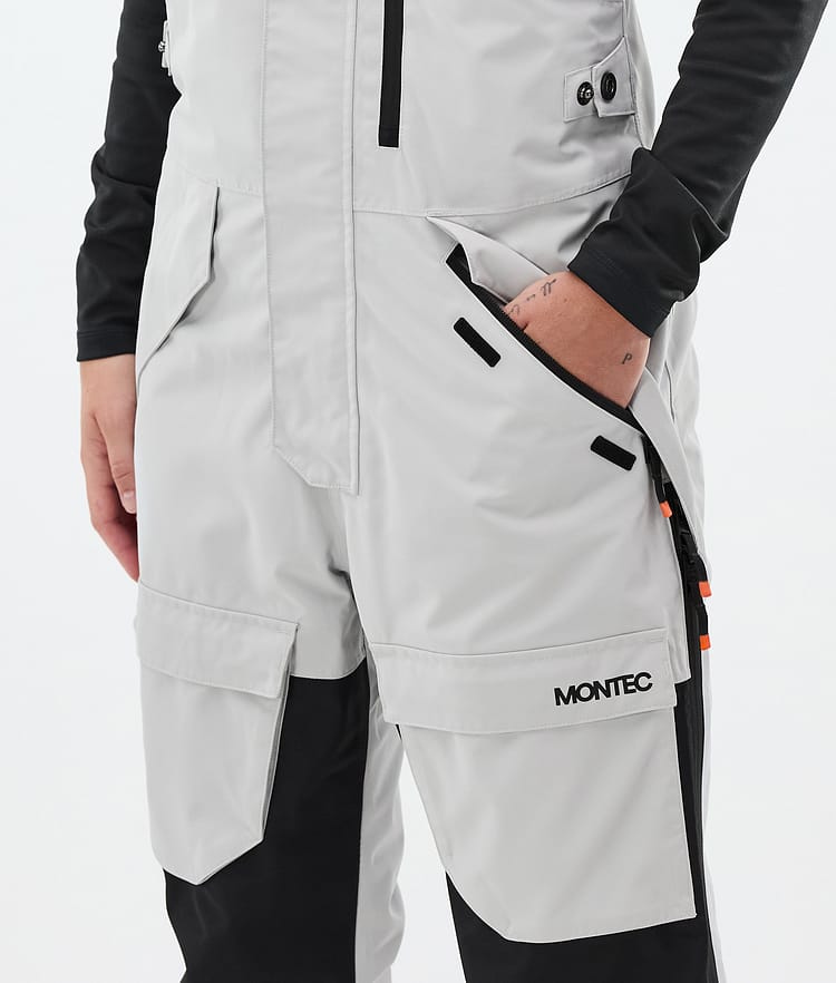 Fawk W Pantalon de Snowboard Femme Light Grey/Black Renewed, Image 5 sur 7