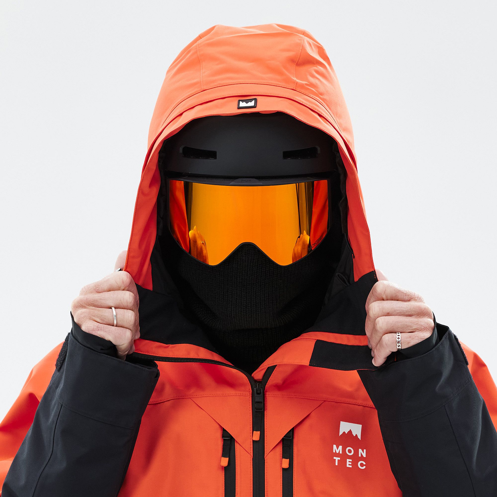 オレンジ スノーボードジャケット 男性用 Montec Arch スノーボードジャケット メンズ Orange/Black