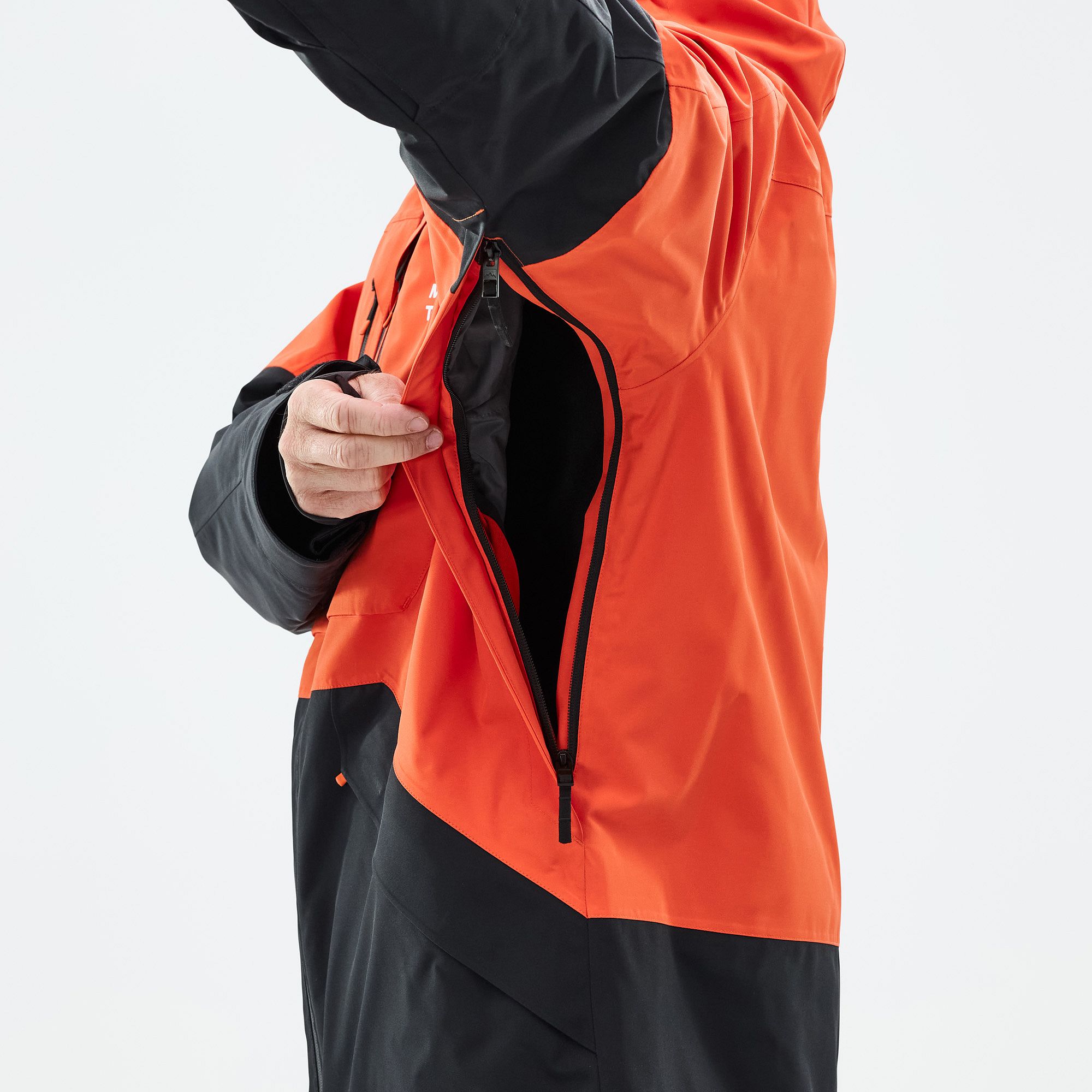 Montec Arch Snowboard Jacket Men Orange/Black | Montecwear.com