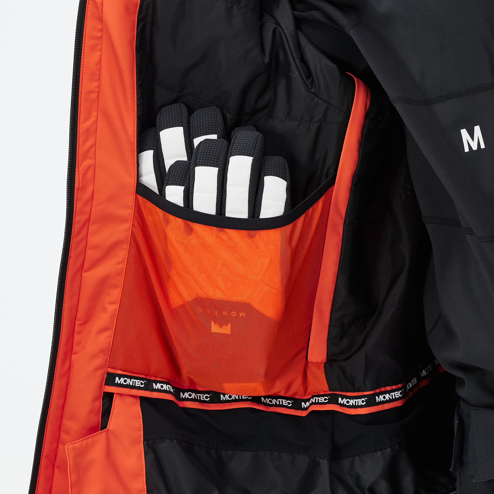 Montec Arch Snowboard Jacket Men Orange/Black | Montecwear CA