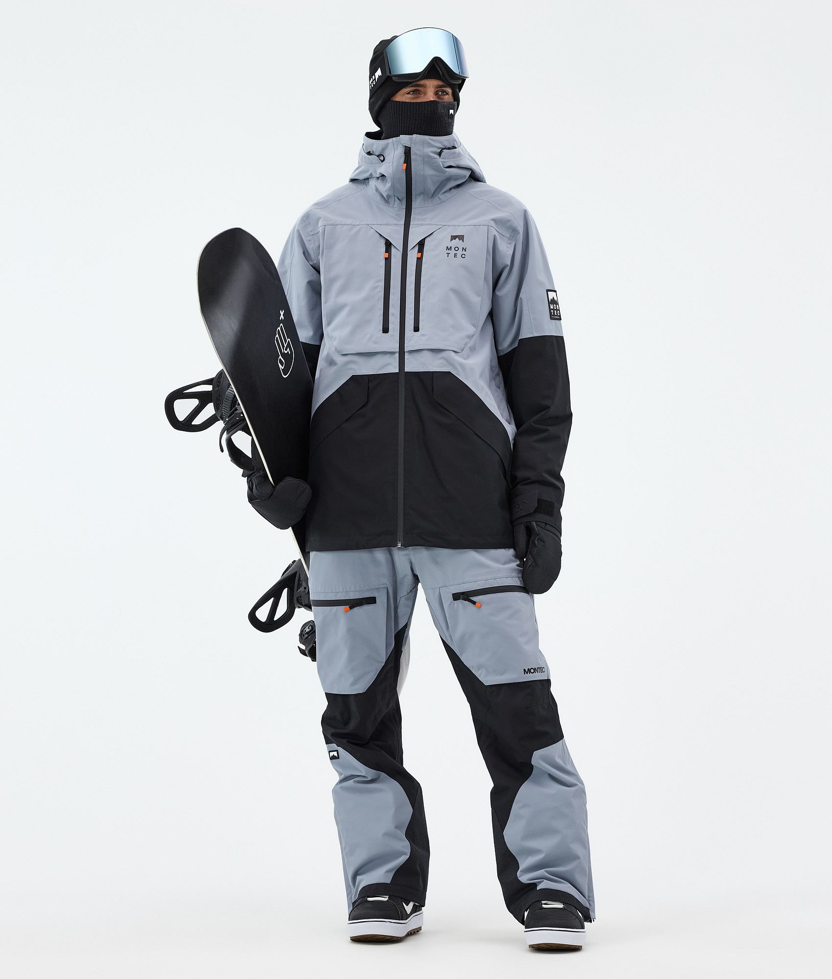 Montec Arch Snowboard Pants Men Soft Blue/Black | Montecwear CA