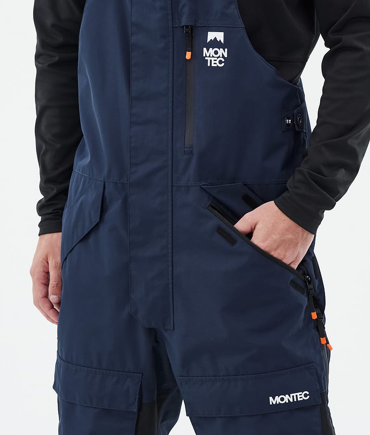 Fawk Ski Pants Men Dark Blue/Black/Orange, Image 5 of 7