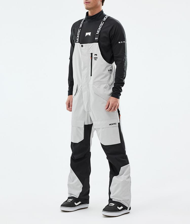 Fawk Pantalon de Snowboard Homme Light Grey/Black Renewed, Image 1 sur 6