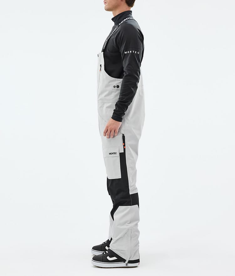 Fawk Pantalon de Snowboard Homme Light Grey/Black Renewed, Image 2 sur 6