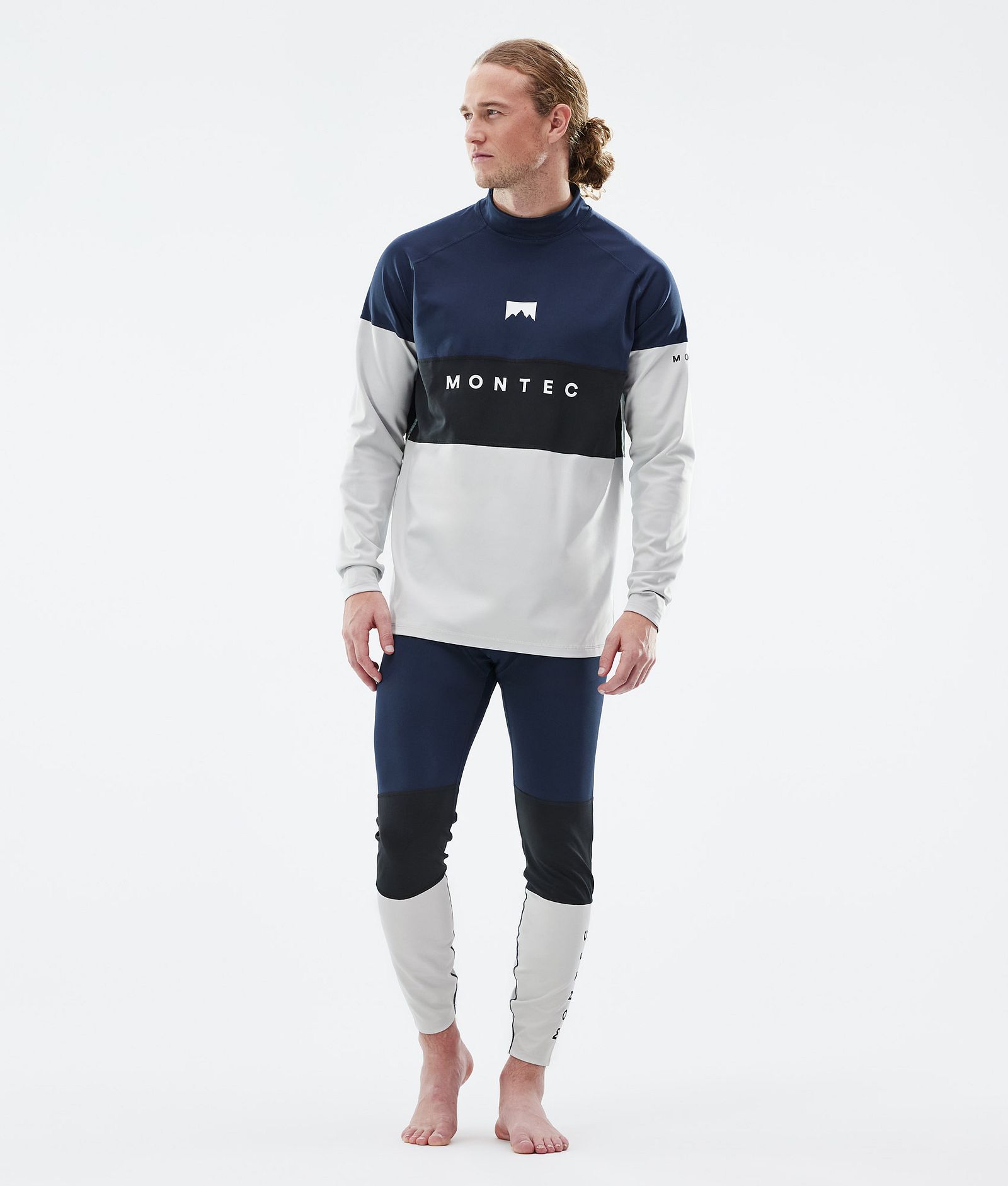 Alpha Maglia Termica Uomo Dark Blue/Black/Light Grey, Immagine 3 di 5