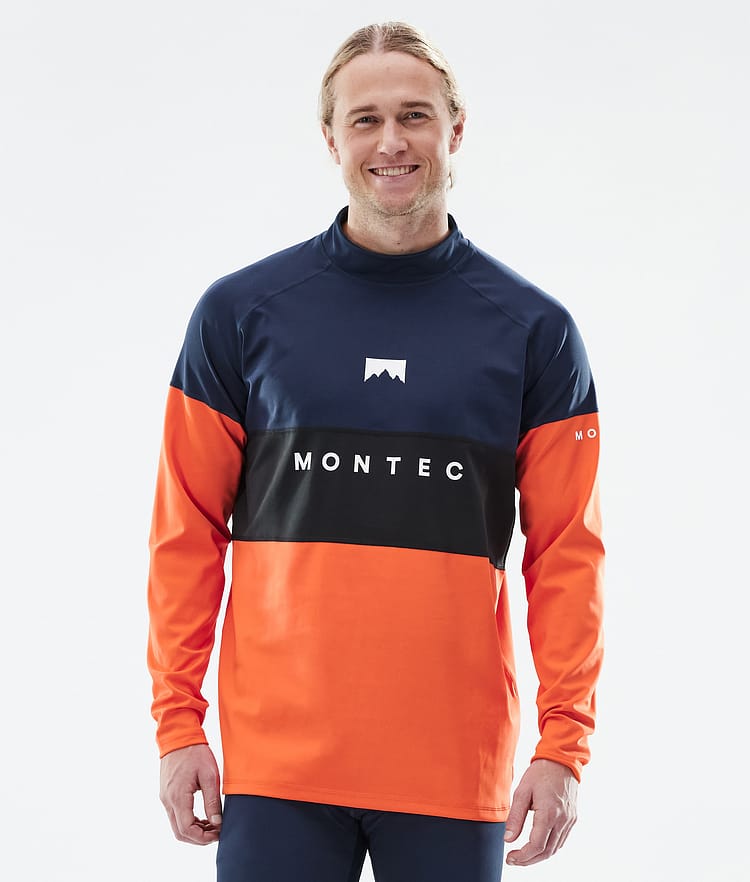 Alpha Maglia Termica Uomo Dark Blue/Black/Orange, Immagine 1 di 5