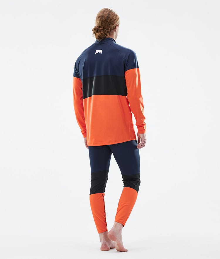 Alpha Maglia Termica Uomo Dark Blue/Black/Orange, Immagine 4 di 5