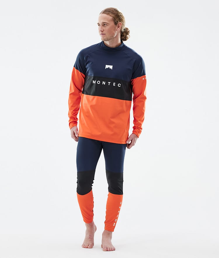 Alpha Pantaloni Termici Uomo Dark Blue/Black/Orange, Immagine 3 di 7