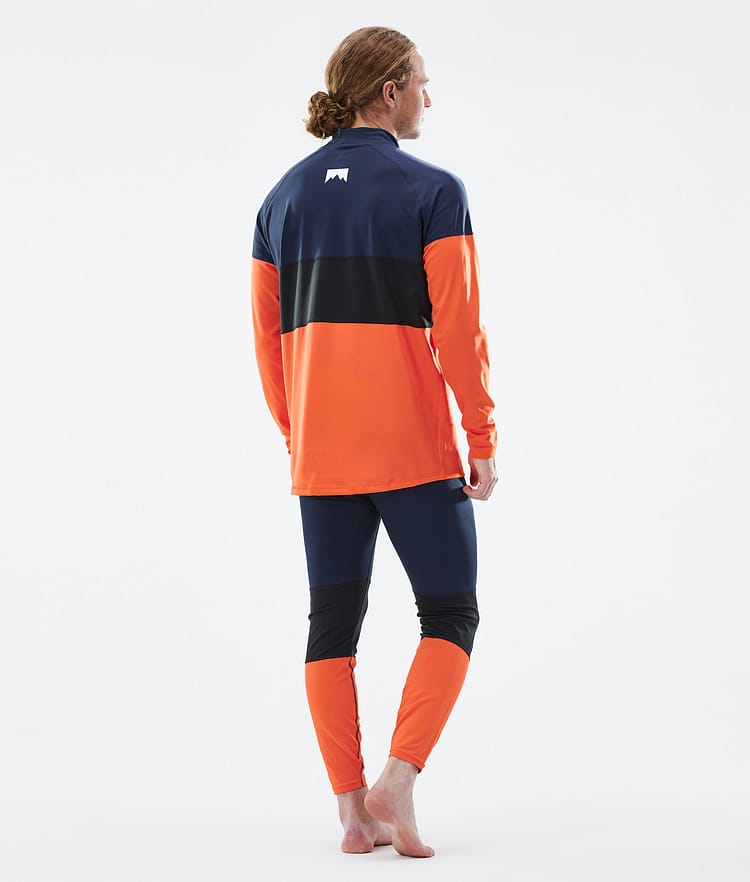 Alpha Pantaloni Termici Uomo Dark Blue/Black/Orange, Immagine 4 di 7