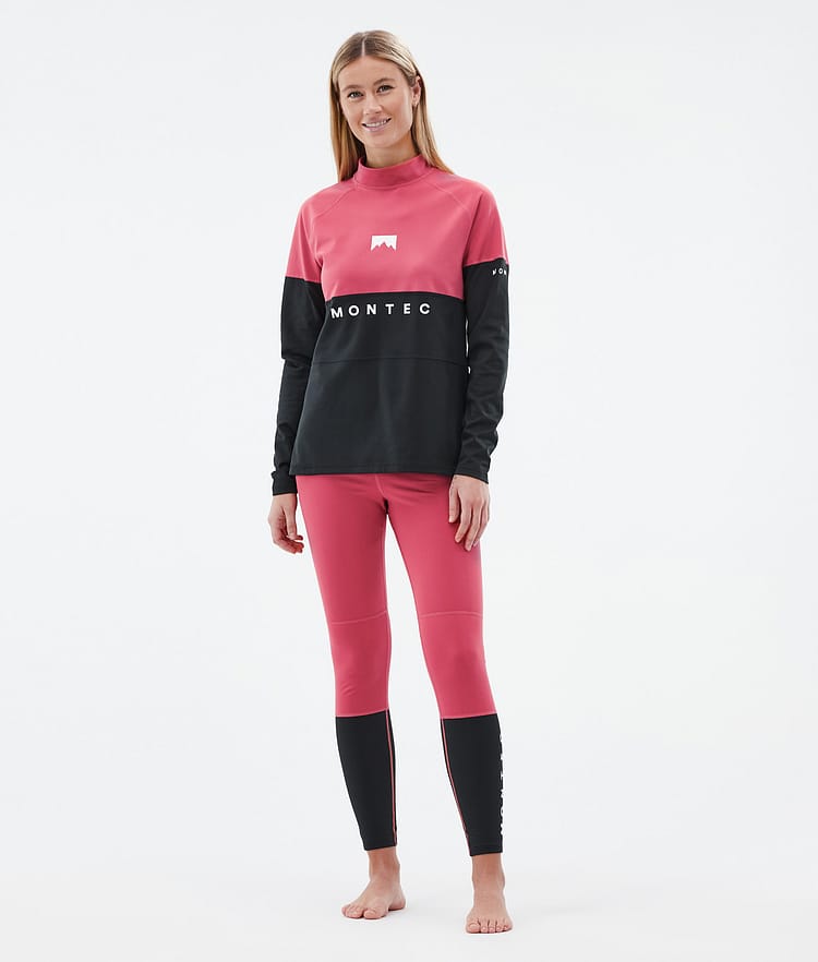 Alpha W Baselayer top Dame Light Red/Black, Billede 3 af 5
