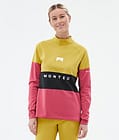Alpha W Base Layer Top Women Yellow/Black/Light Red, Image 1 of 5