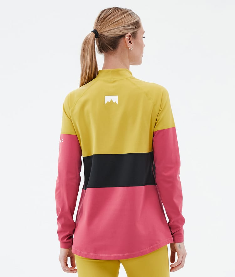 Alpha W Baselayer top Dame Yellow/Black/Light Red, Billede 5 af 5