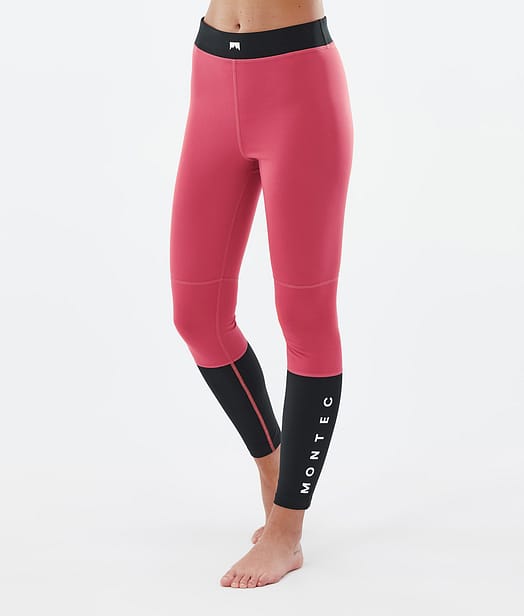 Alpha W Pantalón Térmico Mujer Light Red/Black