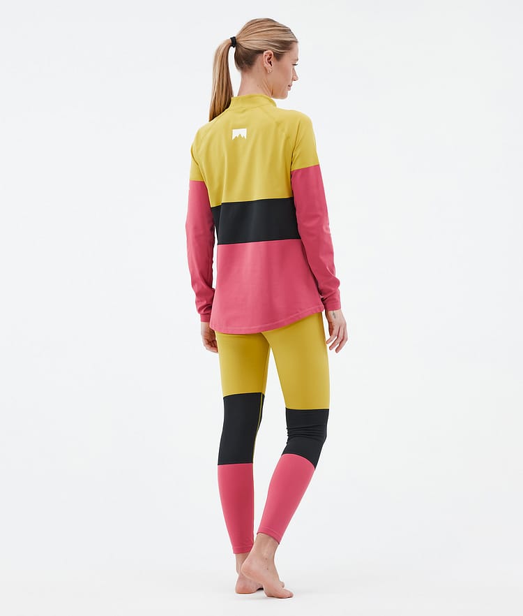 Alpha W Base Layer Pant Women Yellow/Black/Light Red, Image 4 of 7
